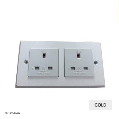 FURUTECH FP-1363-D(G) - High Performance Duplex UK Mains Wall Sockets