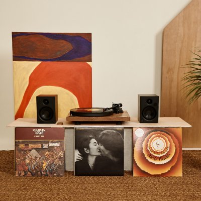 Turntable DUKE & ROY ชุดเครื่องเล่นแผ่นเสียงสเตอริโอ Hi-Fi