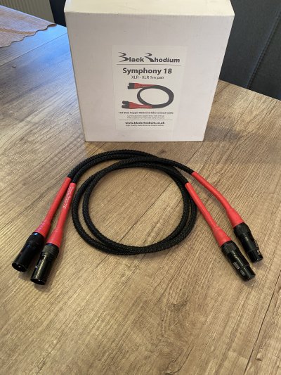 Black Rhodium Symphony 18 XLR interconnects 1M