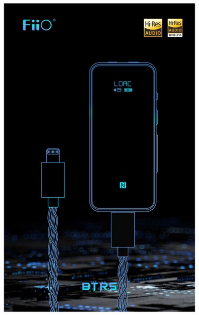 FiiO BTR5 2021 DAC/AMP ขนาดพกพา รองรับ Bluetooth 5.0 | NFC | MQA (ไม่มีสาย Lightning)