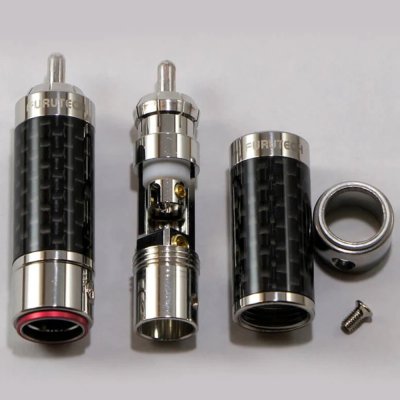 FURUTECH CF-102(R) - Carbon Fiber Series RCA Connector (2 Pcs/Set)