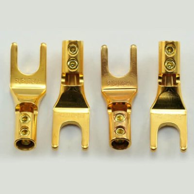FURUTECH FP-201(G) - High Performance Audio Spade Terminals (4 pcs./set)