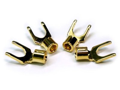 FURUTECH FP-203(G) - High Performance Audio Spade Terminals (4 pcs./set)