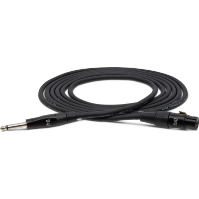 Hosa HMIC-010HZ Pro Microphone Cable, REAN XLR3F to 1/4 in TS, 10 ft