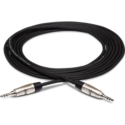 Hosa HMM-015 Pro Stereo Interconnect, REAN 3.5 mm TRS to Same, 15 ft