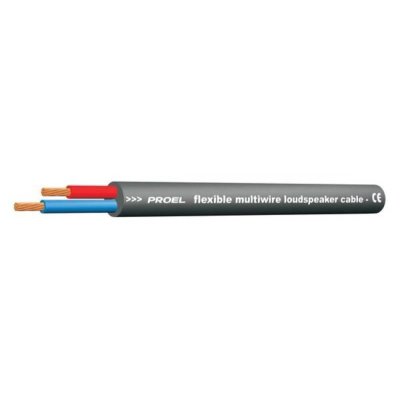 PROEL HPC620BK / 100M สายลำโพง ทำจากทองแดงแท้ ขนาด 14 AWG หุ้มด้วย PVC ความยาว 100 เมตร