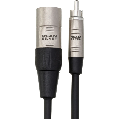 Hosa HRX-020 Pro Unbalanced Interconnect REAN RCA to XLR3M,  20 ft