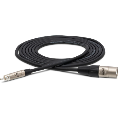 Hosa HRX-020 Pro Unbalanced Interconnect REAN RCA to XLR3M,  20 ft