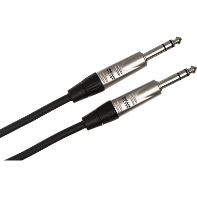Hosa HSS-010 Pro Balanced Interconnect, REAN 1/4 in TRS to Same, 10 ft