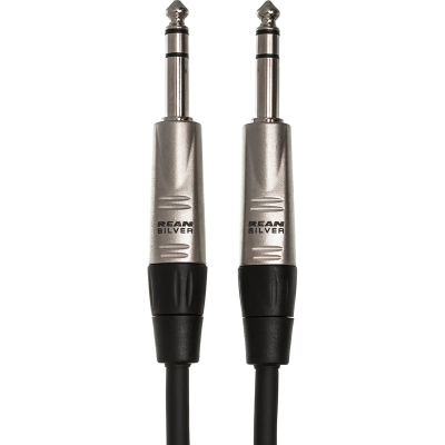 Hosa HSS-010 Pro Balanced Interconnect, REAN 1/4 in TRS to Same, 10 ft