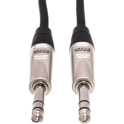 Hosa HSS-010 Pro Balanced Interconnect, REAN 1/4 in TRS to Same, 10 ft