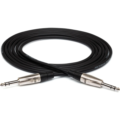 Hosa HSS-010 Pro Balanced Interconnect, REAN 1/4 in TRS to Same, 10 ft