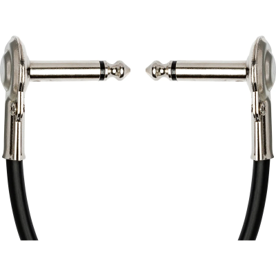 Hosa IRG-100.5 Guitar Patch Cable, Low-profile Right-angle to Same, 6 in