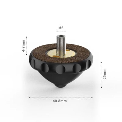 Audio Bastion ISOLATION DAMPER - BLACK POINT (Set for 4 pcs) M3/M4/M6 รองเครื่องเสียง รองลำโพง