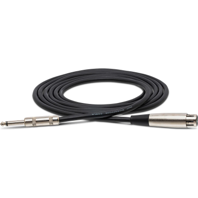 Hosa MCH-125 Microphone Cable, Hosa XLR3F to 1/4 in TS, 25 ft