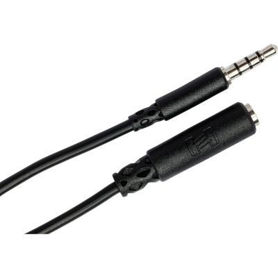 Hosa MHE-158 Headphone Adaptor, 3.5 mm TRRS to Slim 3.5 mm TRRS