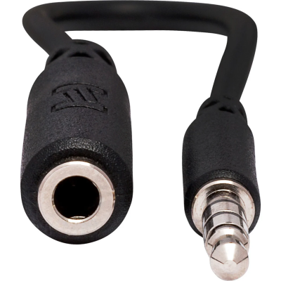 Hosa MHE-158 Headphone Adaptor, 3.5 mm TRRS to Slim 3.5 mm TRRS