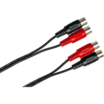 Hosa HID-201 Dual MIDI Cable, Dual 5-pin DIN to Same, 1 m