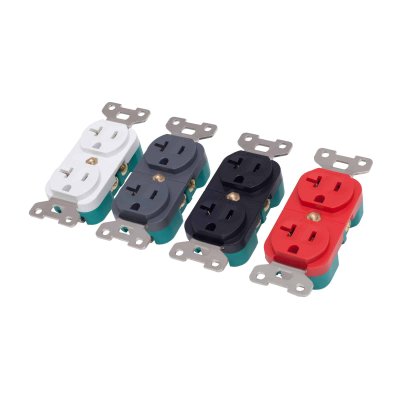 Pangea Audio Premier 20A Duplex Outlet (White)