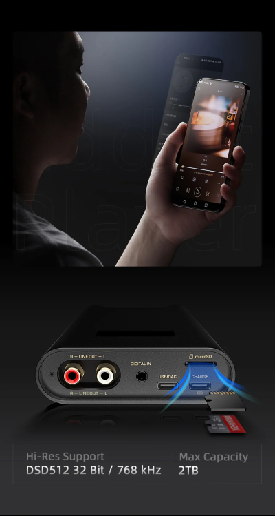 Shanling H7 DAC/AMP ตัวถอดรหัสและขยายสัญยาณเสียง รองรับ MQA