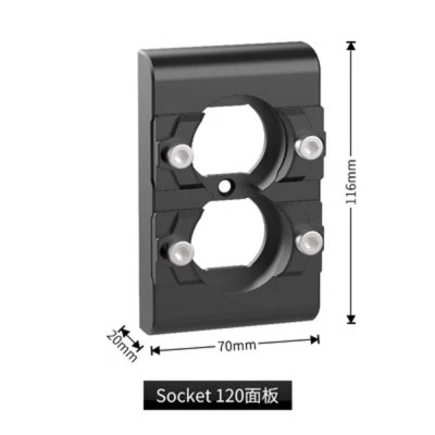 Audio Bastion ATLAS POWER SOCKET อุปกรณ์รับหัวปลั๊กไฟ  Socket (aluminum alloy) | Wall Plug Panel Fixed Line Clip