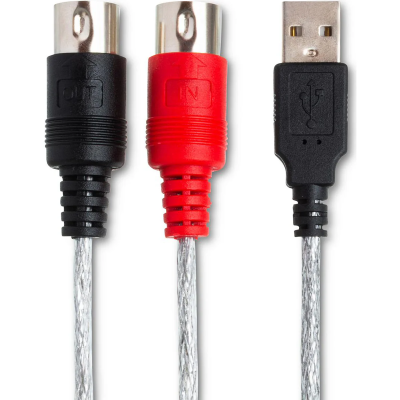 Hosa USM-422 Tracklink Cable MIDI to USB Interface MIDI I/O to USB Type A 6ft