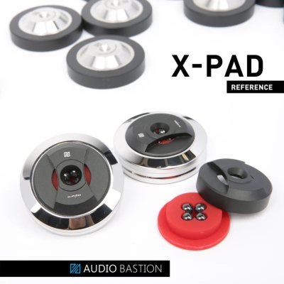 Audio Bastion XPAD REF / จานรองสไปค์ ขาตั้ง รองเครื่องเสียง รองลำโพง รองชั้นวาง (Set of 8 pcs)