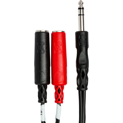 Hosa YPP-117 Stereo Breakout 1/4 in TRS to Dual 1/4 in TSF