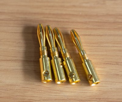 Banana Libra Audio Copper 24k Goldplate Pack 4 Pcs.