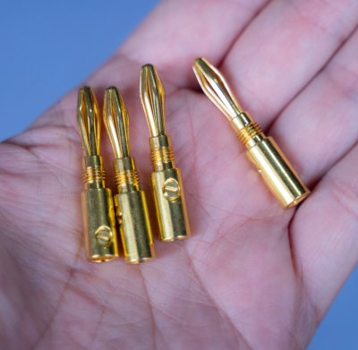 Banana Libra Audio Copper 24k Goldplate Pack 4 Pcs.