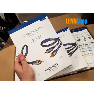 INAKUSTIK Y-SUBWOOFER CABLE 3M รุ่น Premium สาย Sub-woofer แบบ Y
