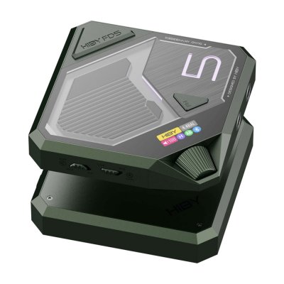 Hiby FD5 DAC/AMP ตั้งโต๊ะ Class A/AB ชิป AKM4493 x4 ดีไซน์ไซเบอร์พังค์ รองรับ MQA