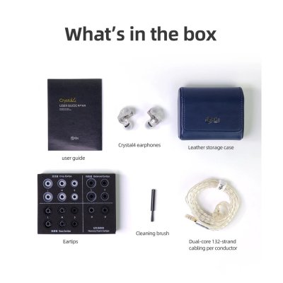 Hiby Crystal4 หูฟัง 4 ไดรเวอร์ 4BA Knowles