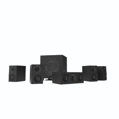 ELAC CINEMA-12 (Black) 5.1 Channel Home Theater Speaker Package