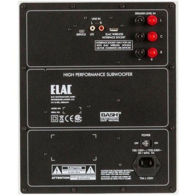ELAC SUB-2050 (SATIN BLACK) Subwoofer with App-Control