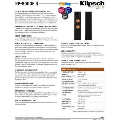 KLIPSCH RP-8000F II