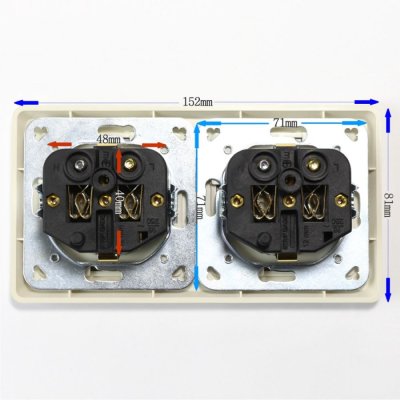 FURUTECH FP-SWS-D(G) - High Performance Duplex SCHUKO Wall Sockets