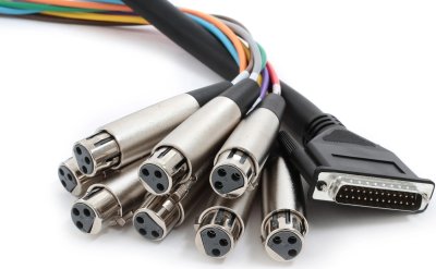 Hosa DTF-803 Balanced Snake, XLR3F to DB25, 3 m