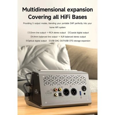 Hiby CR08 แท่นวางเครื่องเล่นเสียงดิจิตอลไฮไฟ