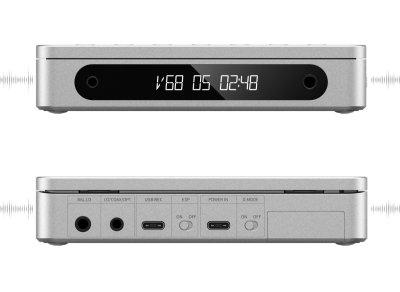 FiiO DM13 เครื่องเล่น CD รุ่นแรก พร้อมหน้าจอแสดงผล ปุ่มควบคุมการเล่น ช่องเสียบหูฟัง