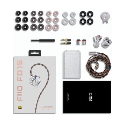 FiiO FD15 หูฟัง IEMs ไดรเวอร์ไดนามิก 13.8 มม.ไดอะแฟรมแมกเนเลียม บอดี้แสตนเลส 316L รองรับ Hi-Res