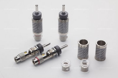 FURUTECH CF-202 NCF(R) - High End Performance Banana connector (Carbon fiber finish) (2pcs/set)