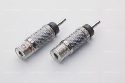 FURUTECH CF-202 NCF(R) - High End Performance Banana connector (Carbon fiber finish) (2pcs/set)