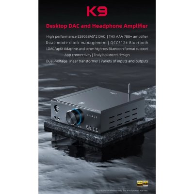 FiiO k9 DAC/AMP ตั้งโต๊ะระดับเรือธง รองรับ LDAC, Dual Hi-Res