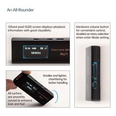 Cayin RU7 Dongle DAC 1 บิตแบบแยกส่วน คุณภาพเสียงที่ดีขึ้น