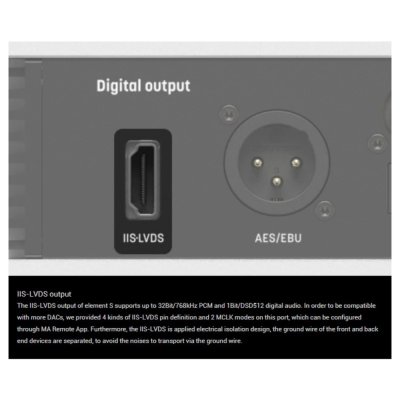 Matrix Audio Element S เครื่องเล่นเพลงเครือข่ายตั้งโต๊ะ