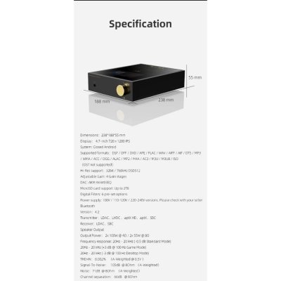 Shanling EA5 Plus สุดยอดเครื่องเล่นเพลงเดสก์ท็อปสตรีมเมอร์ รองรับ MQA