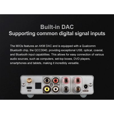 Topping MX3S DAC/AMP ตั้งโต๊ะแบบออลอิลวันพร้อมรีโมทควบคุม