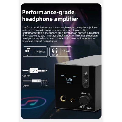 SMSL M300 SE DAC/AMP ตั้งโต๊ะ รองรับ MQA, Bluetooth5.0