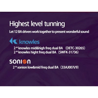 BGVP ArtMagic V12 หูฟัง 12 ไดรเวอร์ 12 BA Knowles+Sonion